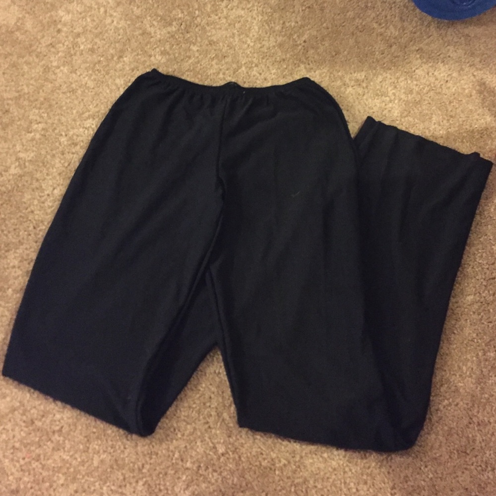 black‎ bell bottom dance pants